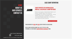 Desktop Screenshot of casecourtreporting.com