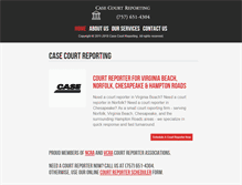 Tablet Screenshot of casecourtreporting.com